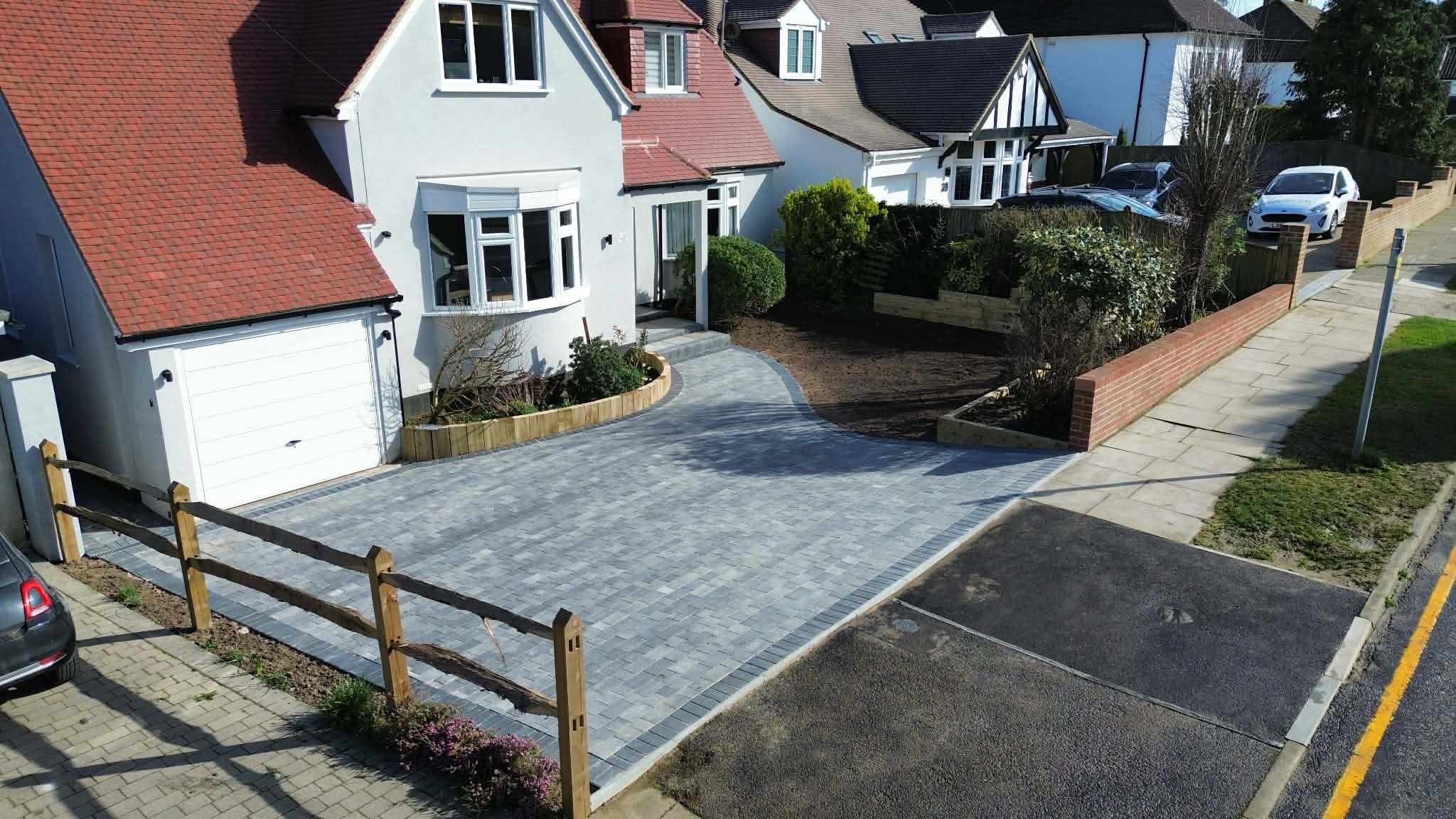 Howard Services block paved driveway